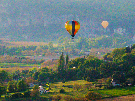 Photo of Hot Air Balloons over the Dordogne Valley, by John Hulsey